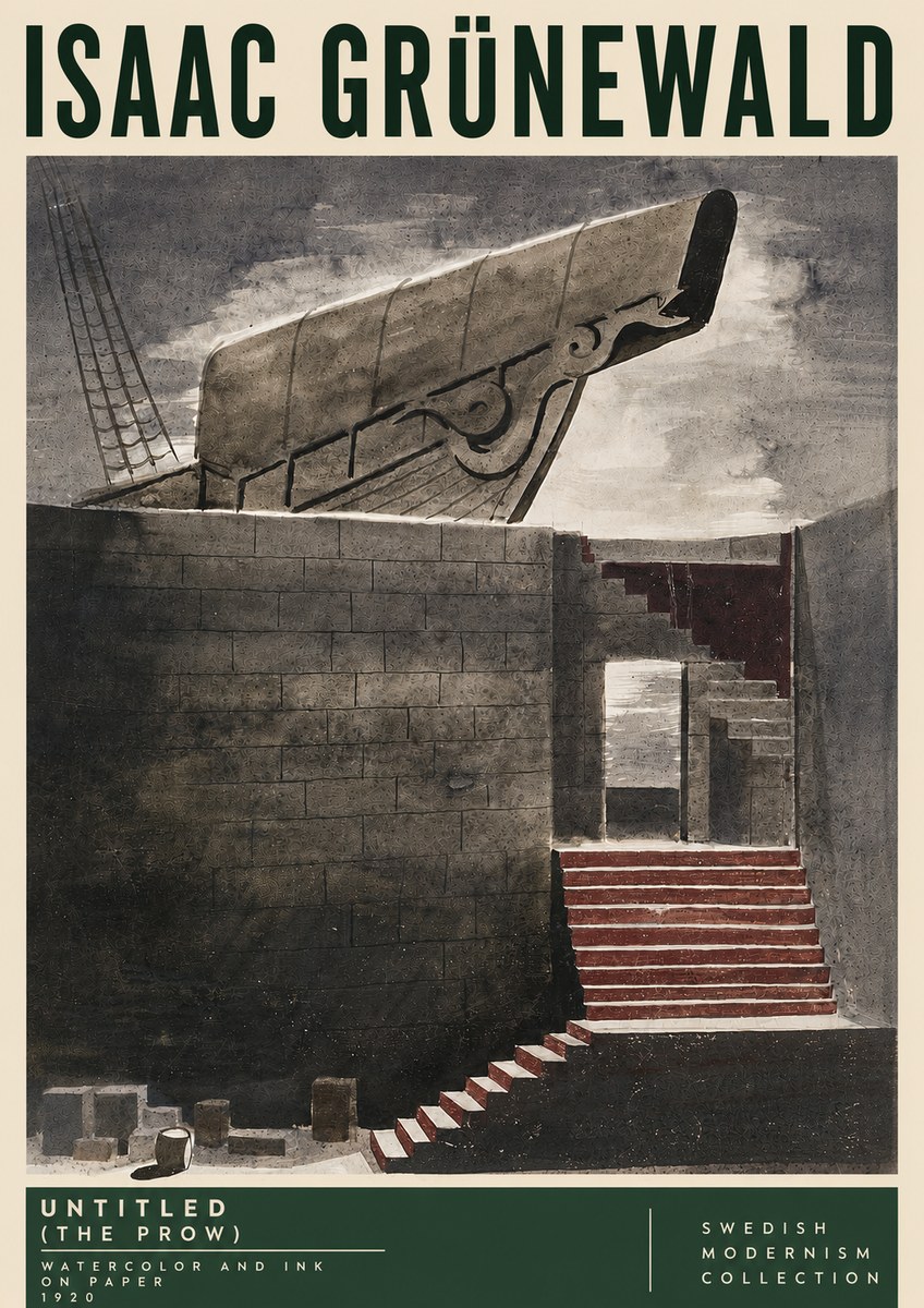 Isaac Grünewald Untitled (the Prow) No5 - Poster