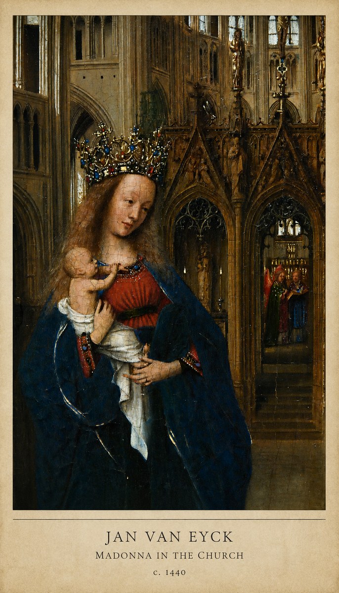 Jan van Eyck Madonna in the Church I No6 - Poster