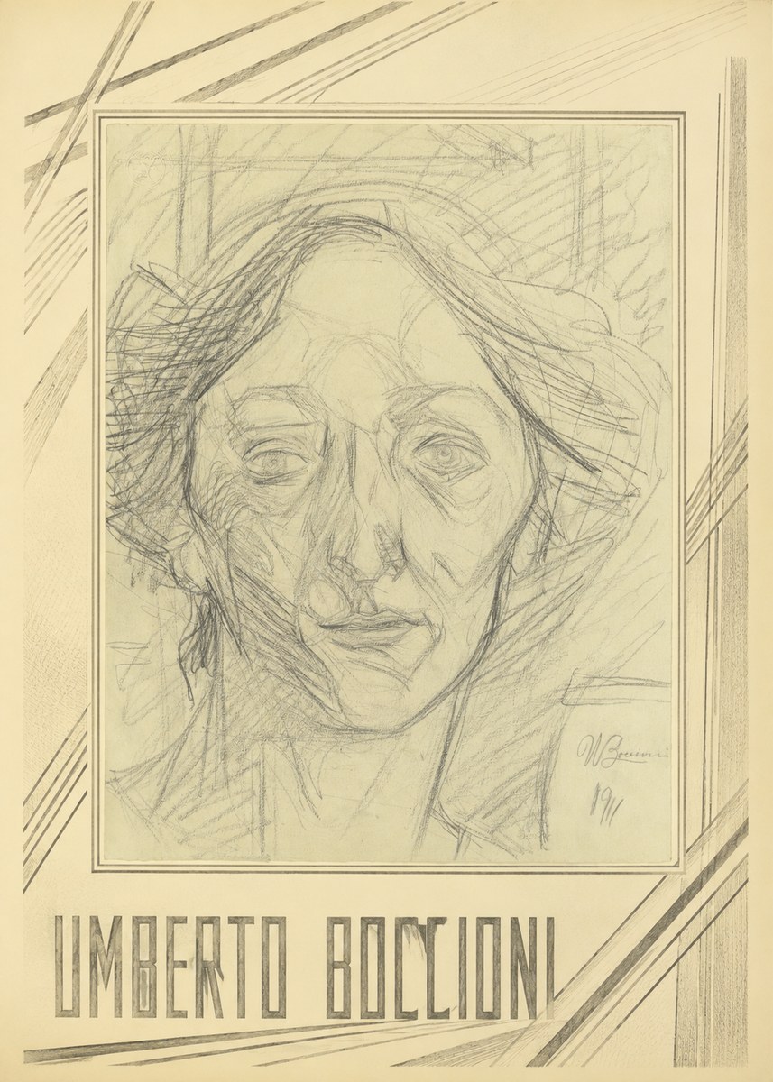 Umberto Boccioni Head of a Woman No1 - Poster