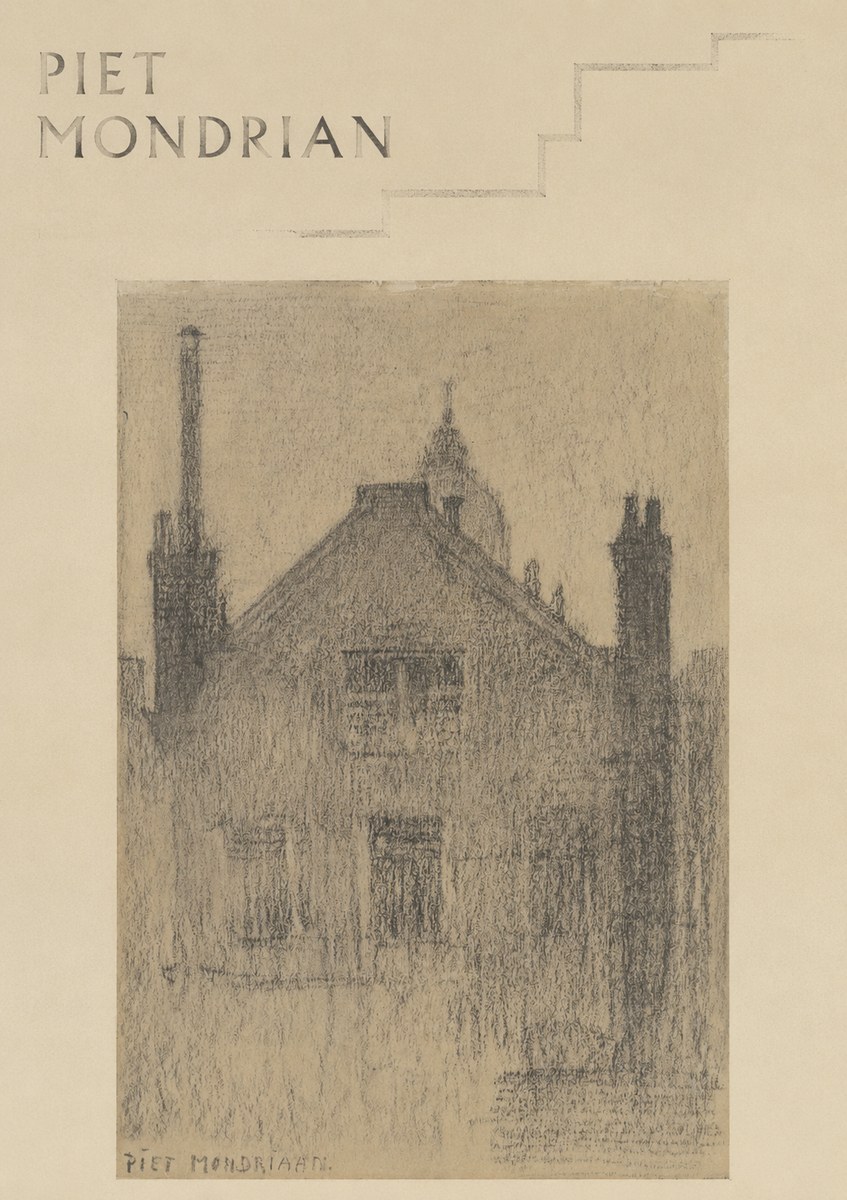 Piet Mondrian House Study No6 - Poster