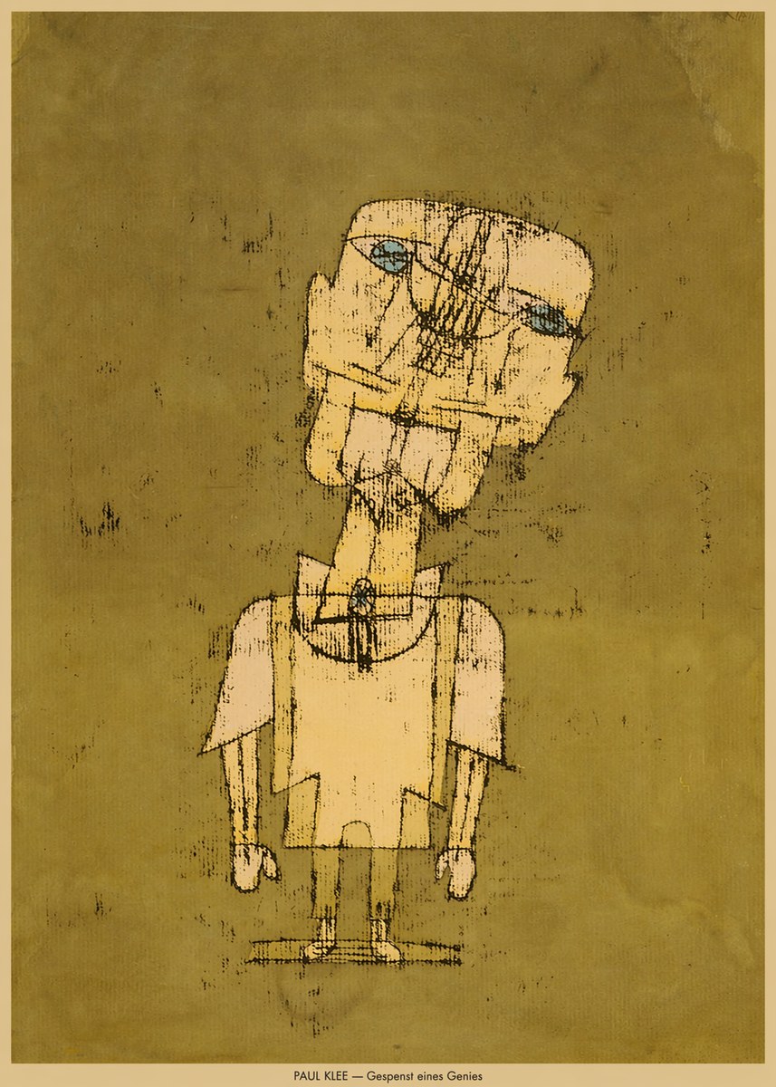 Paul Klee Gespenst Eines Genies No6 - Poster