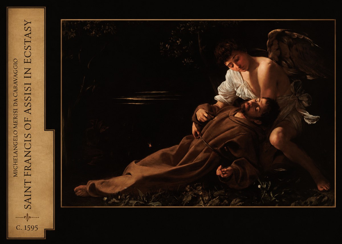 Michelangelo Merisi da Caravaggio Saint Francis of Assisi in Ecstasy No2 - Poster