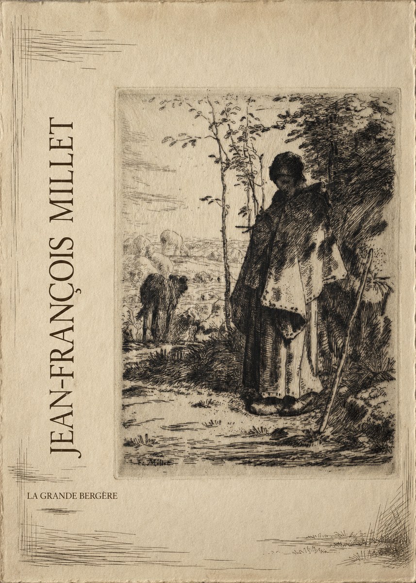 Jean-François Millet La Grande Bergère No2 - Poster