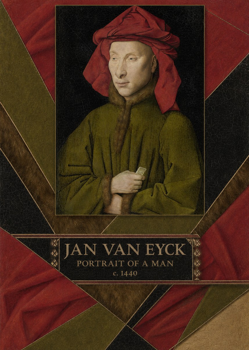 Jan van Eyck Portrait of a Man I No4 - Poster
