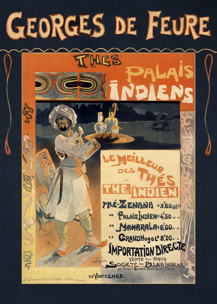 Georges de Feure Thés Palais Indien No6 - Poster