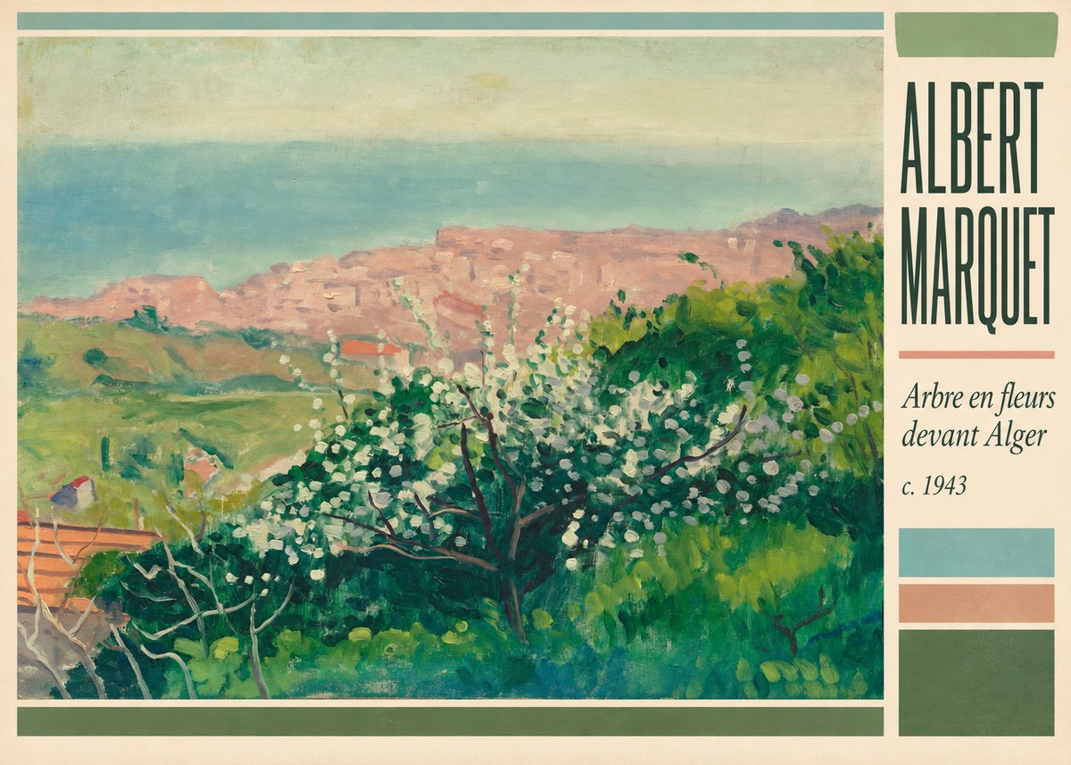 Albert Marquet Arbre En Fleurs Devant Alger No2 - Poster