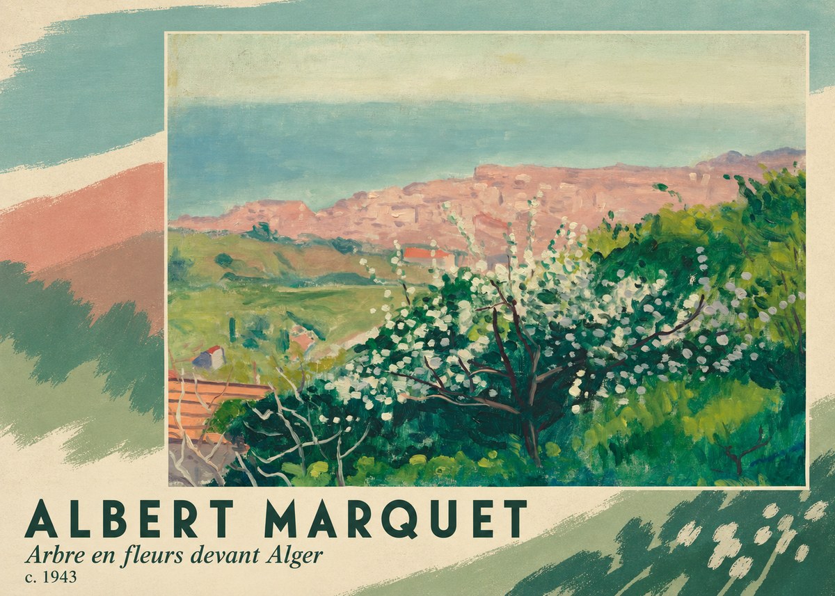 Albert Marquet Arbre En Fleurs Devant Alger No3 - Poster
