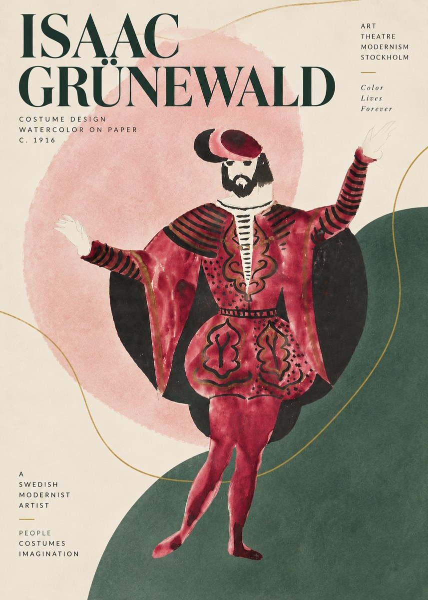 Isaac Grünewald Costume Design II No5 - Poster