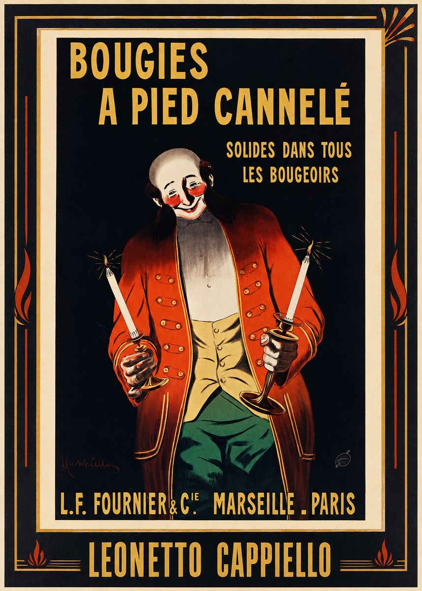 Leonetto Cappiello Bougies a Pied Cannelé No1 - Poster