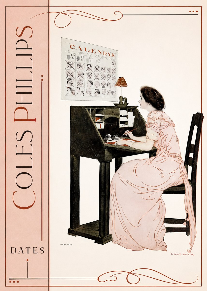 Coles Phillips Dates No2 - Poster