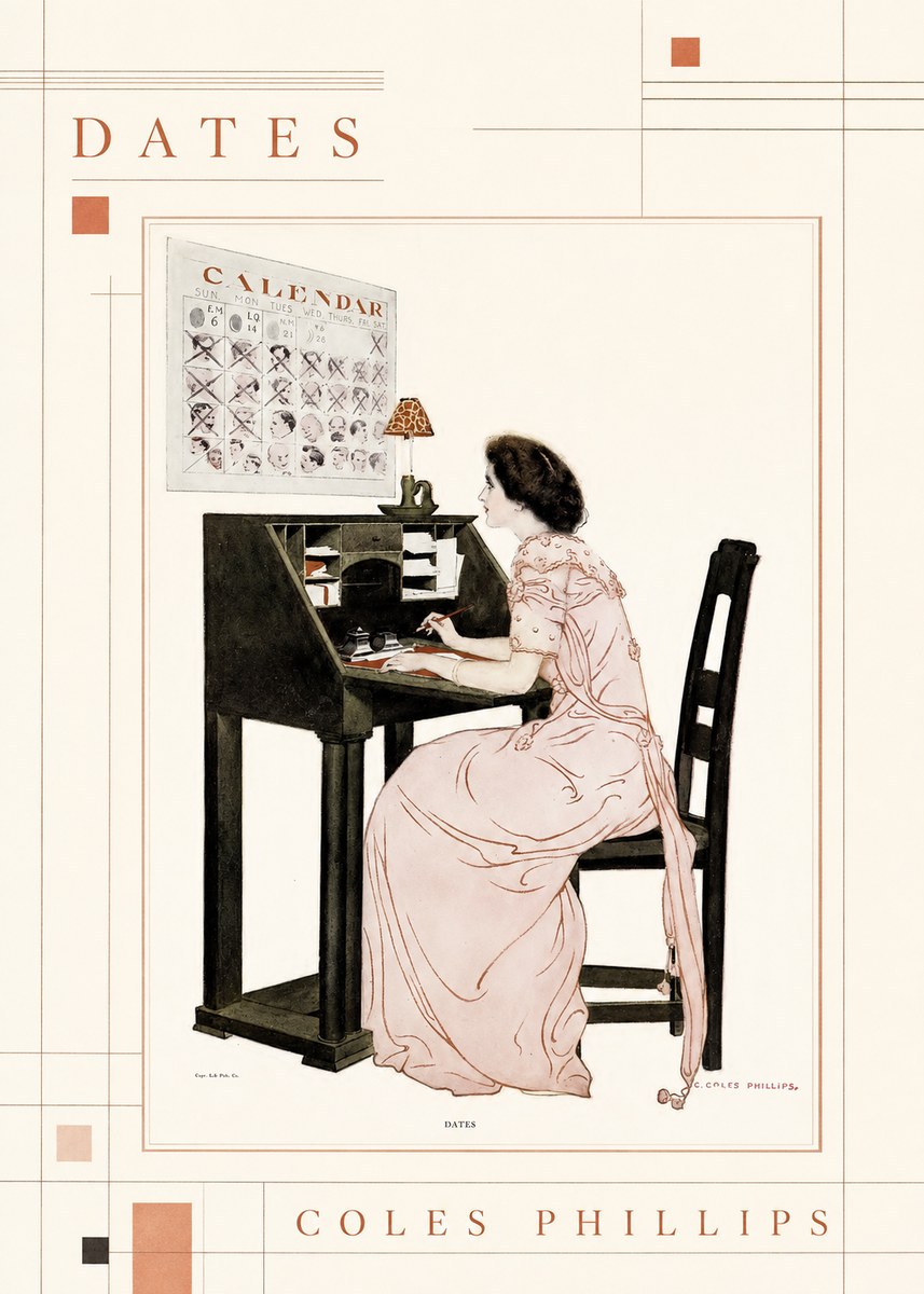 Coles Phillips Dates No4 - Poster