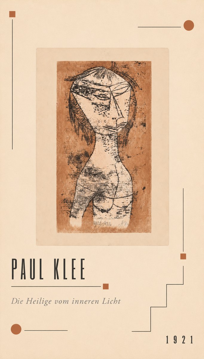 Paul Klee Die Heilige Vom Inneren Licht I No2 - Poster