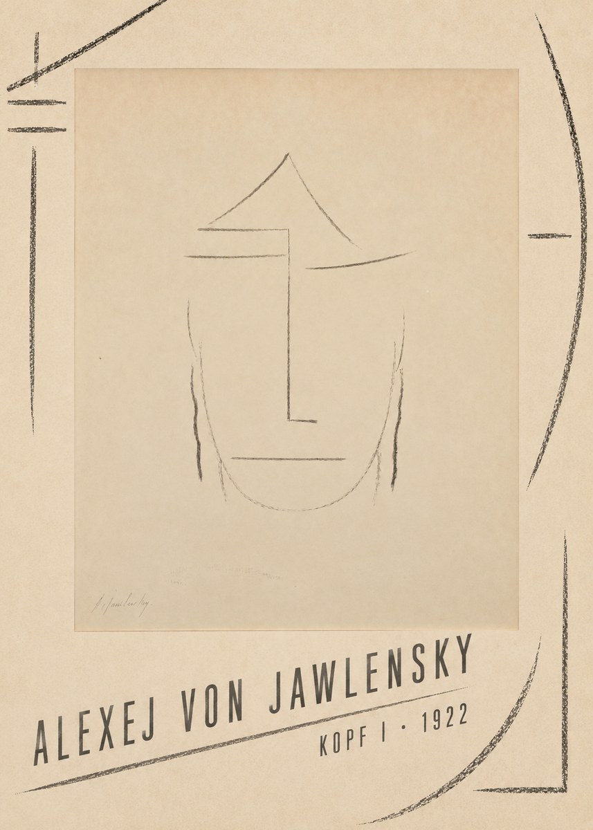 Alexej von Jawlensky Kopf I No4 - Poster