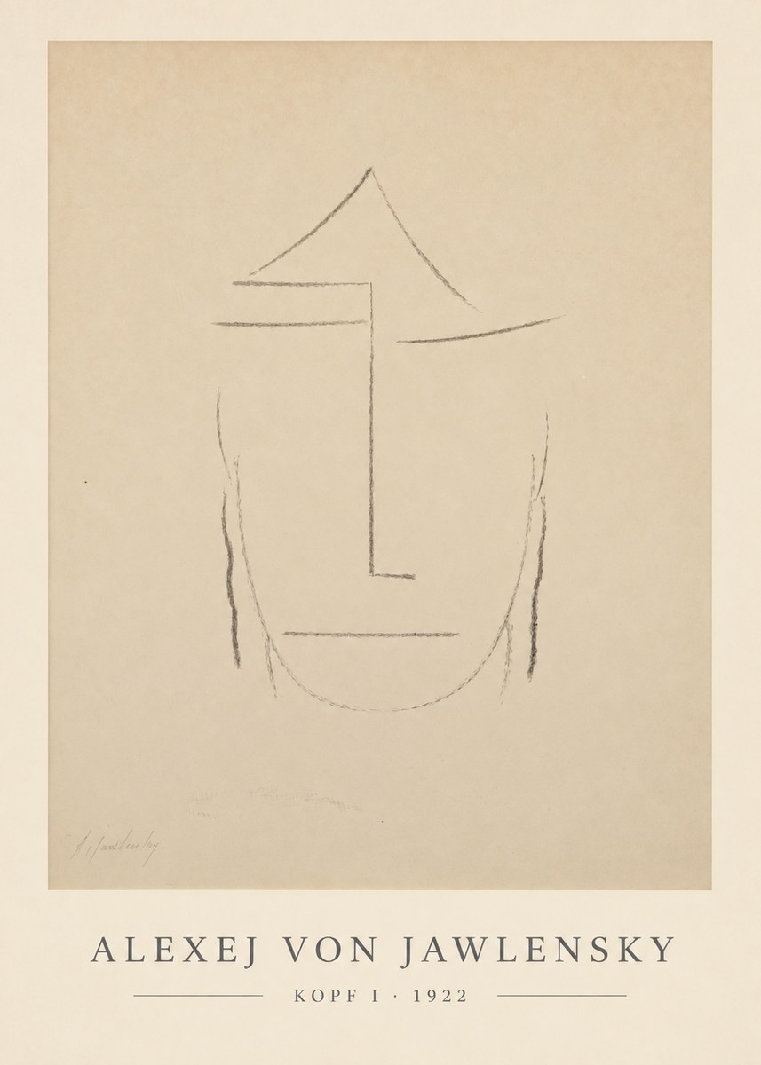 Alexej von Jawlensky Kopf I No6 - Poster