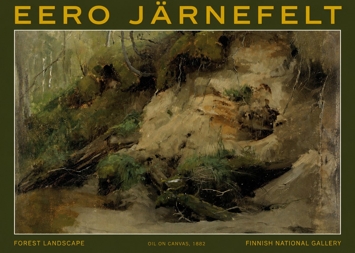 Eero Järnefelt Forest Landscape I No2 - Poster