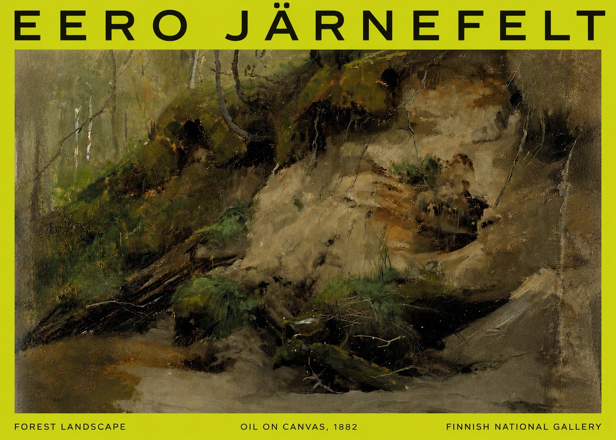 Eero Järnefelt Forest Landscape I No6 - Poster