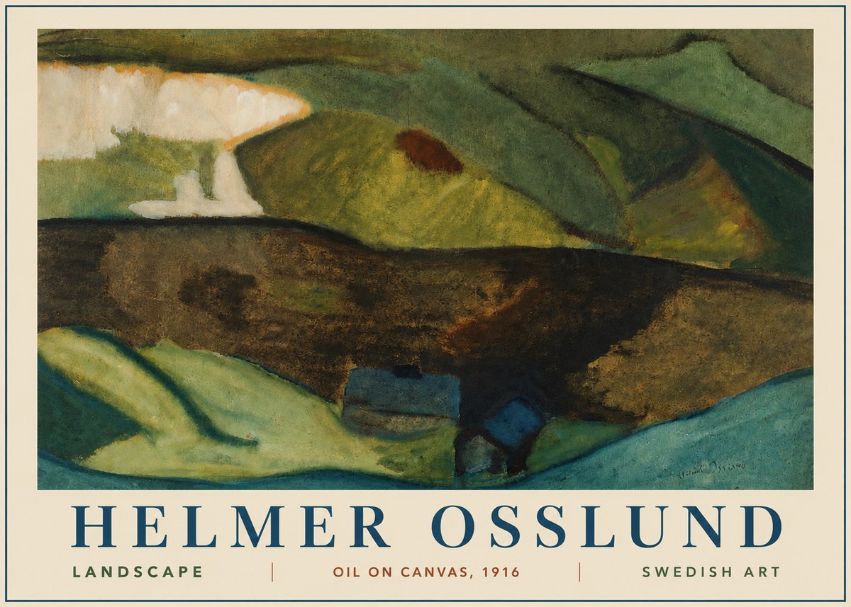 Helmer Osslund Landscape No3 - Poster