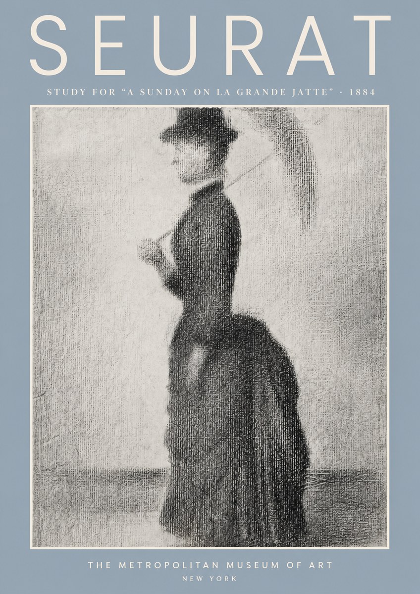 Seurat Study for "a Sunday on La Grande Jatte" No3 - Poster