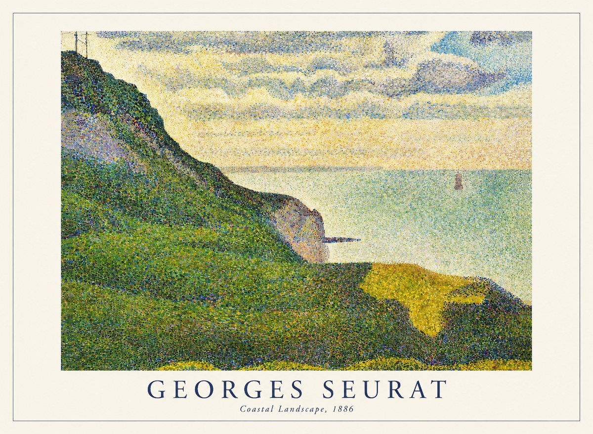 Seurat Coastal Landscape, 1886 No1 - Poster