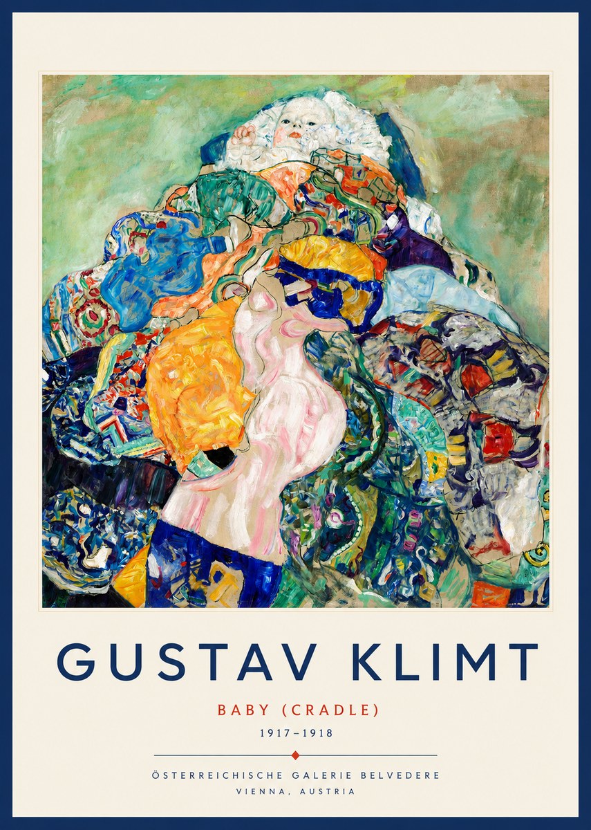 Klimt Baby (Cradle) No2 - Poster