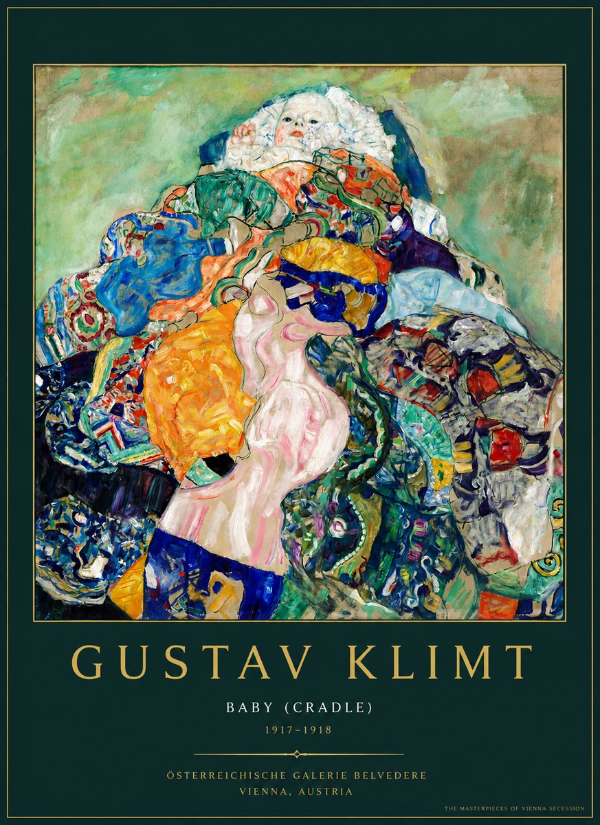 Klimt Baby (Cradle) No3 - Poster