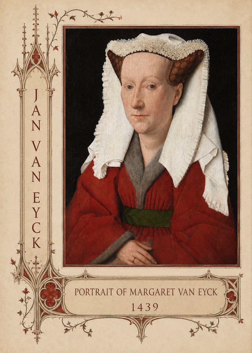 Jan van Eyck Portrait of Margaret Van Eyck II No2 - Poster
