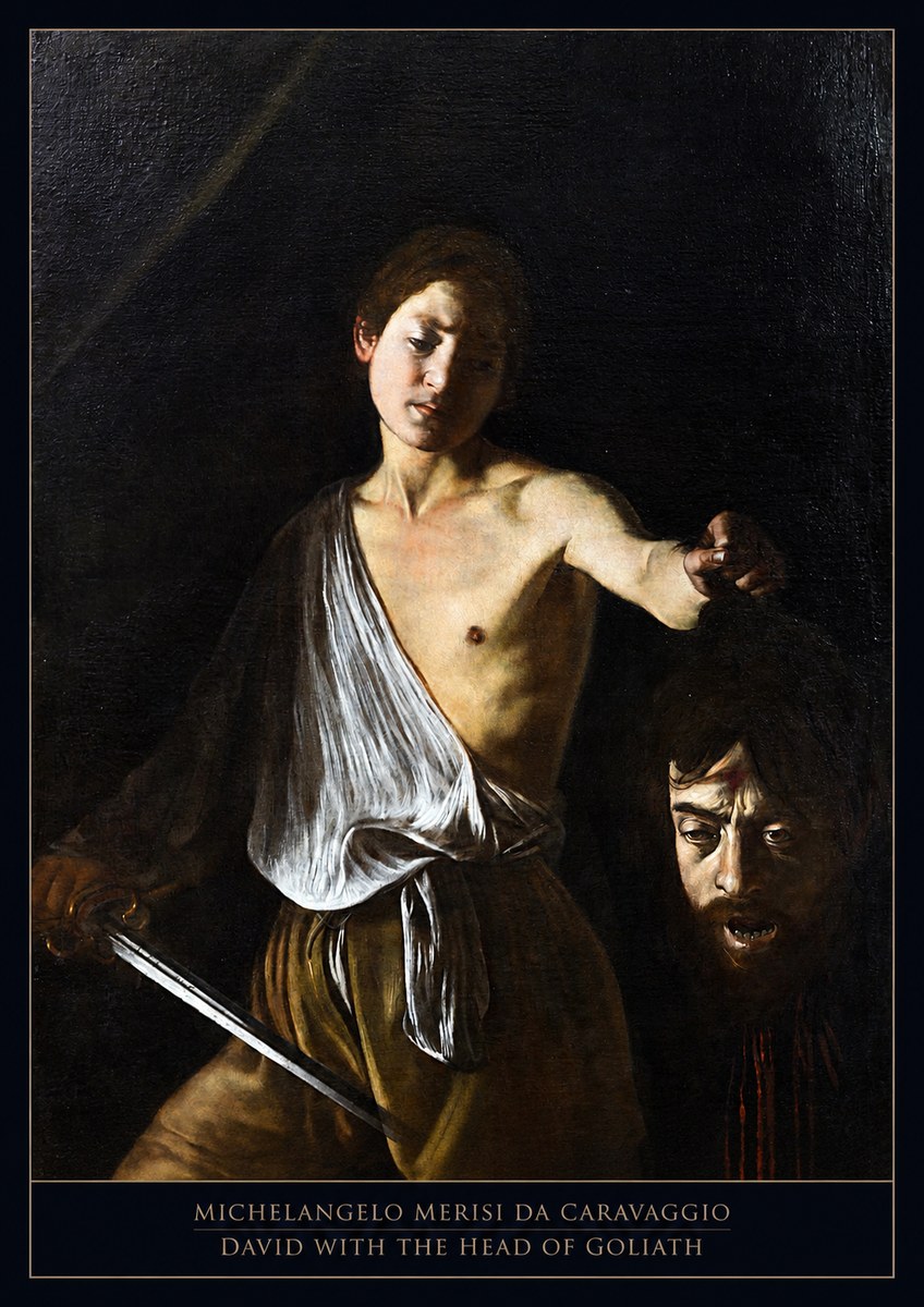 Michelangelo Merisi da Caravaggio David with the Head of Goliath II No5 - Poster
