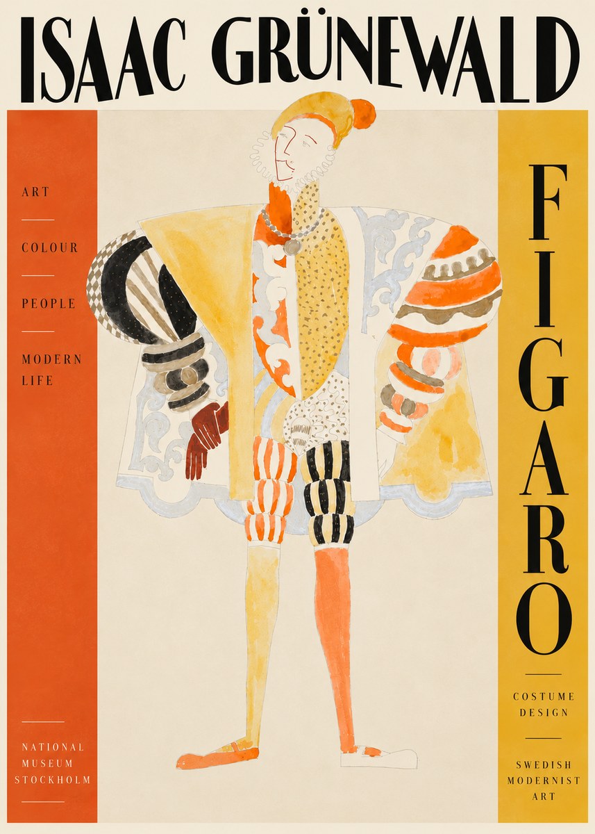 Isaac Grünewald Figaro I No4 - Poster