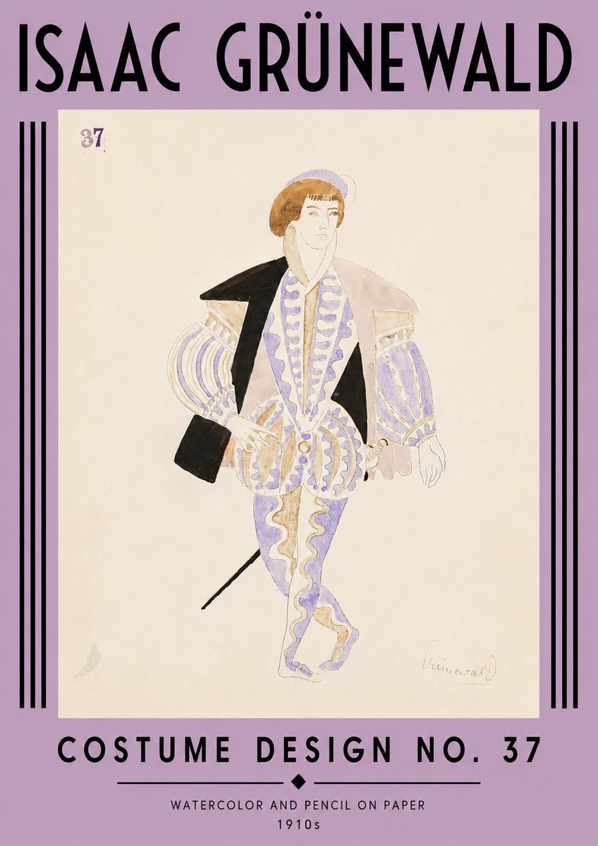 Isaac Grünewald Costume Design No. 37 No4 - Poster