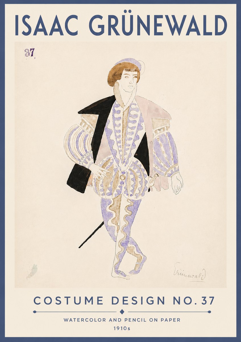 Isaac Grünewald Costume Design No. 37 No6 - Poster