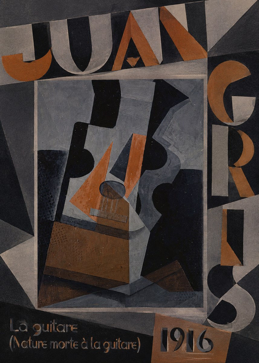 Juan Gris La Guitare (Nature Morte À La Guitare) No4 - Poster