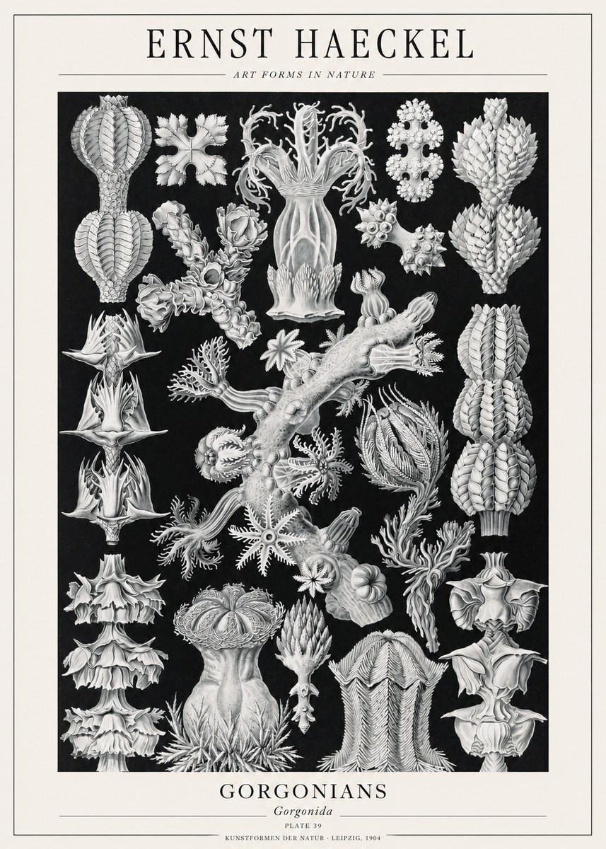 Ernst Haeckel Gorgonians No1 - Poster