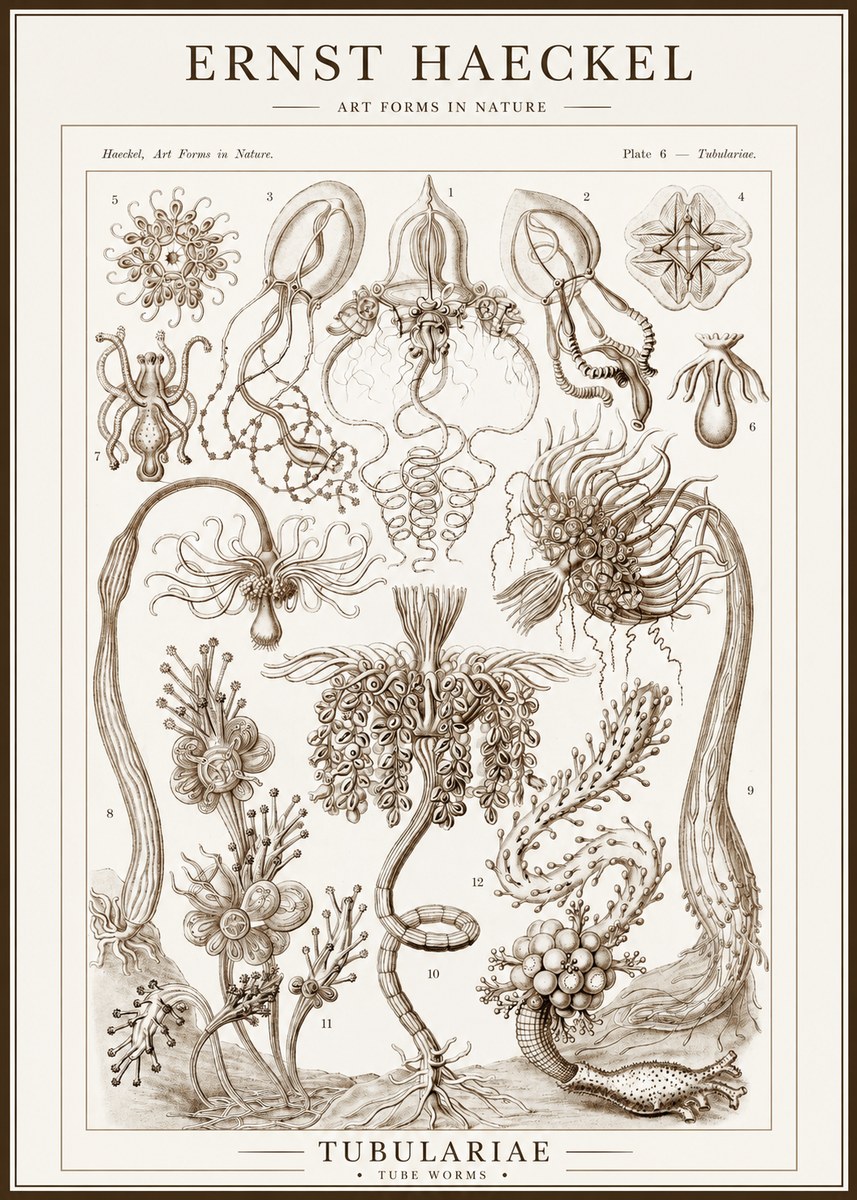 Ernst Haeckel Tubulariae No1 - Poster