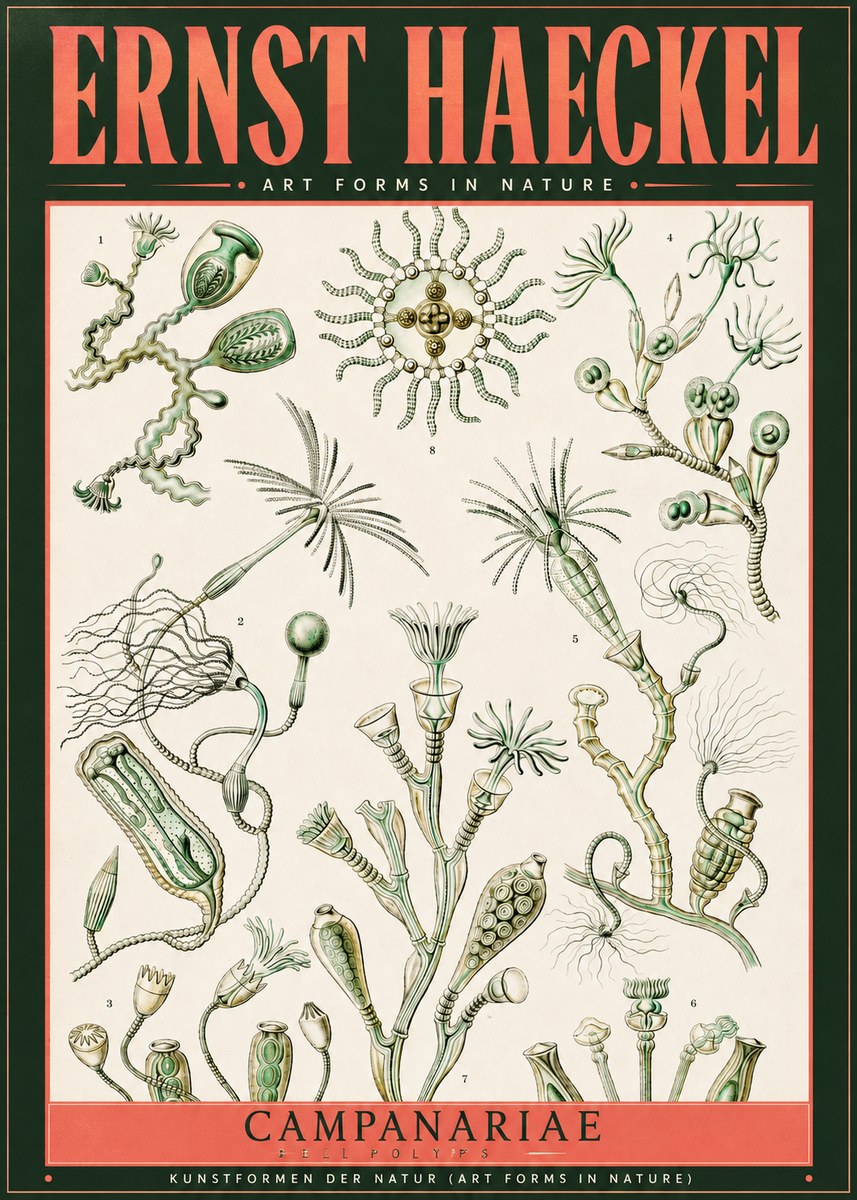 Ernst Haeckel Campanariae – Bell Polyps No2 - Poster
