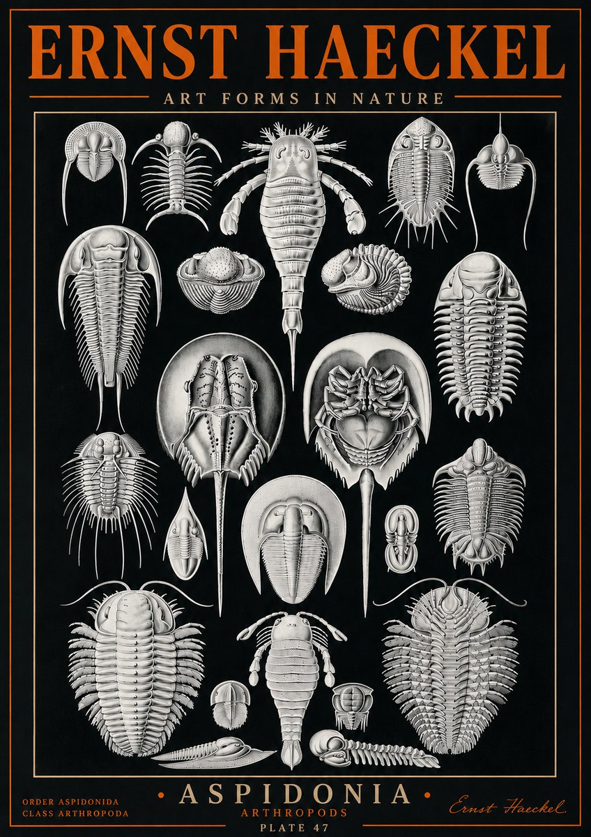 Ernst Haeckel Aspidonia No5 - Poster