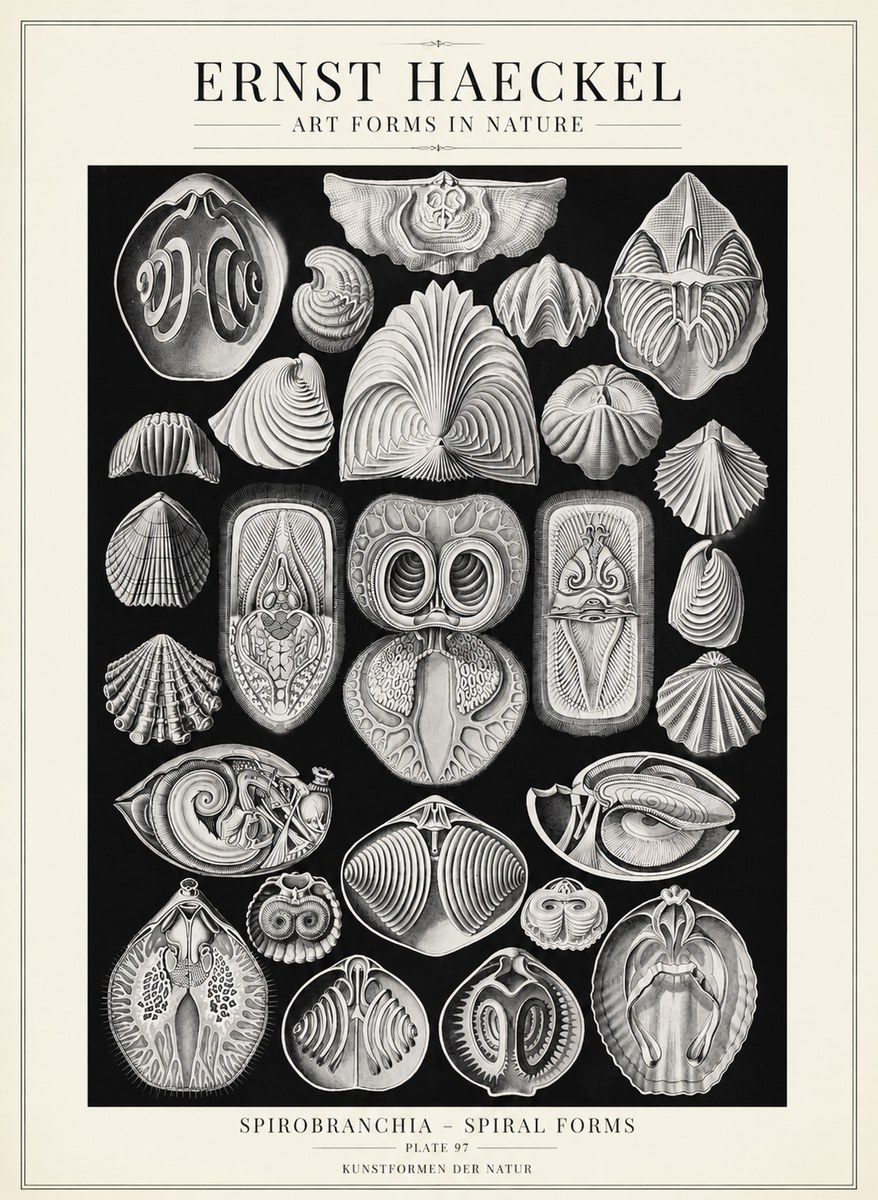 Ernst Haeckel Spirobranchia No4 - Poster