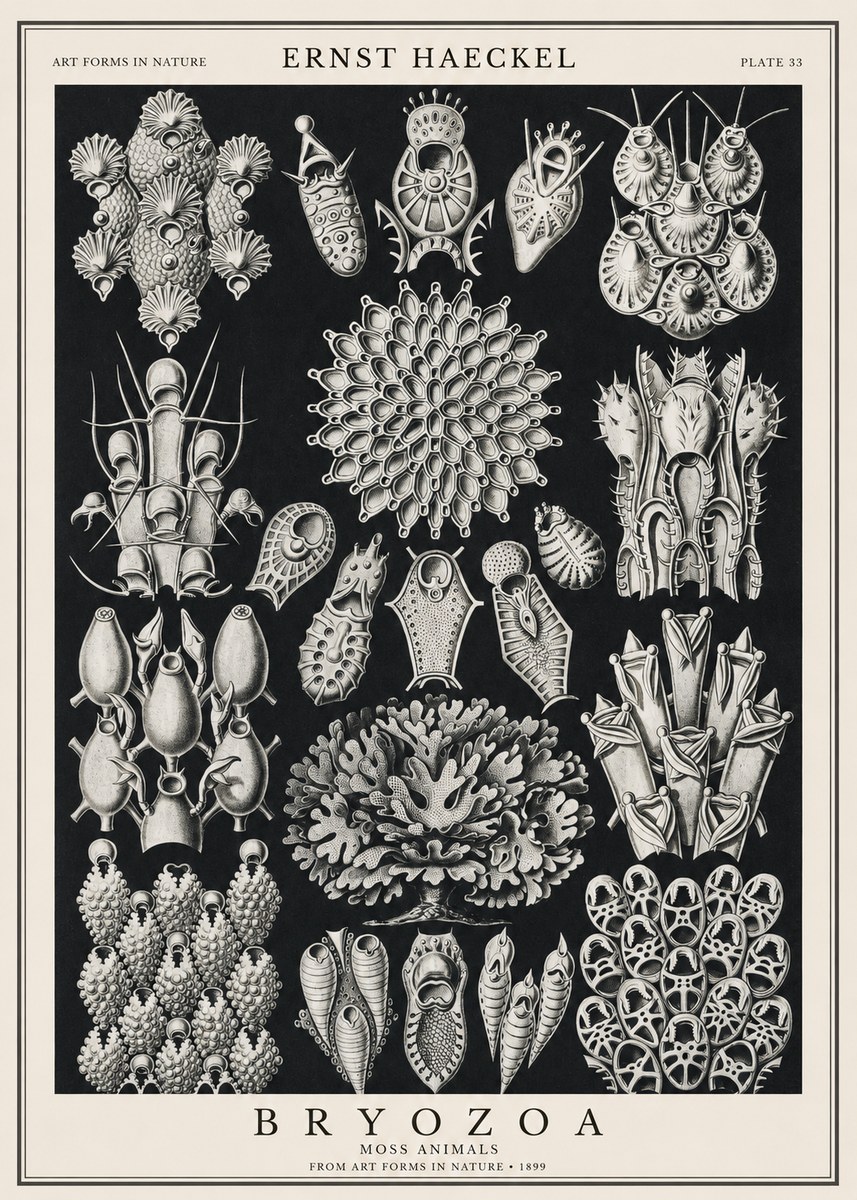 Ernst Haeckel Bryozoa No1 - Poster