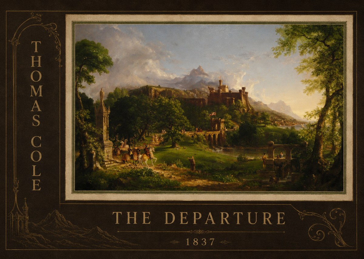 Thomas Cole The Departure I No2 - Poster