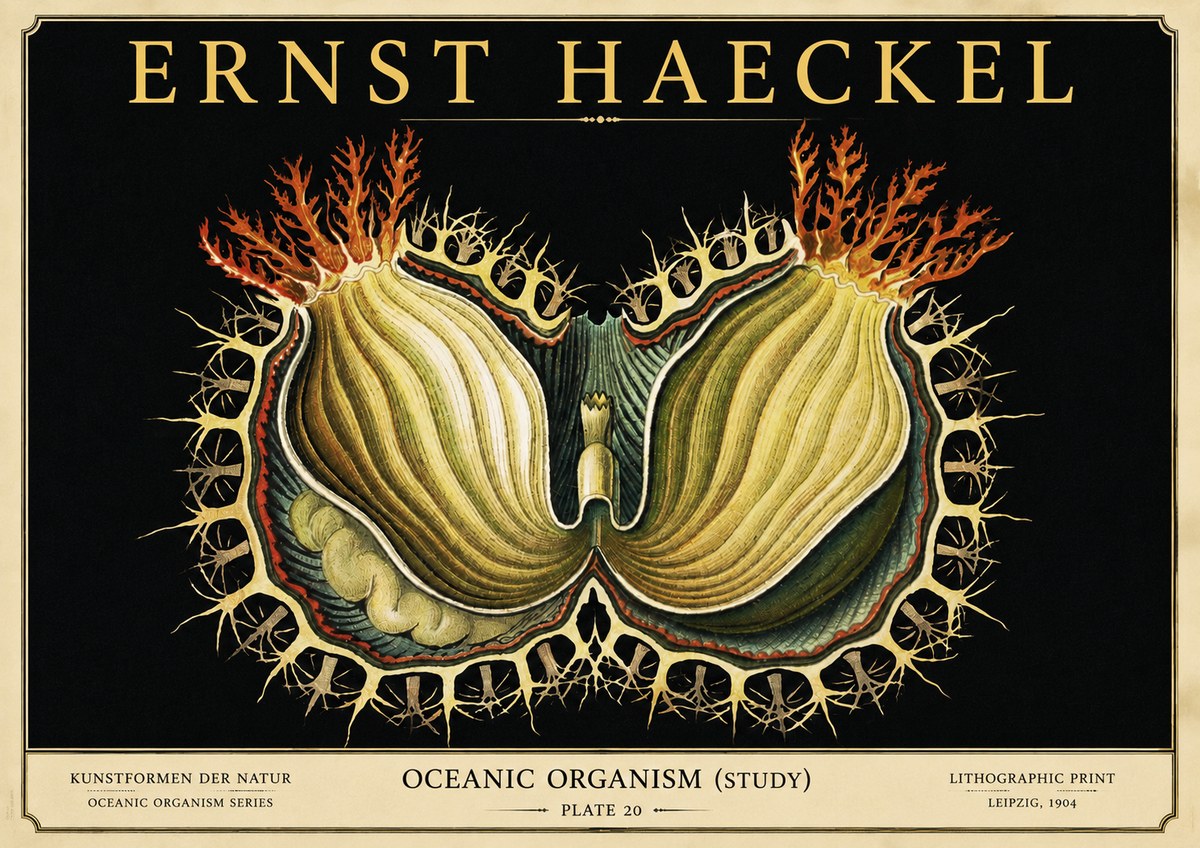 Ernst Haeckel Nature's Architecture No6 - Poster