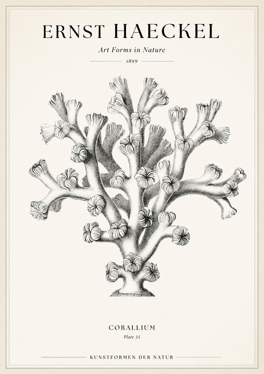 Ernst Haeckel Corallium Rubrum II No2 - Poster