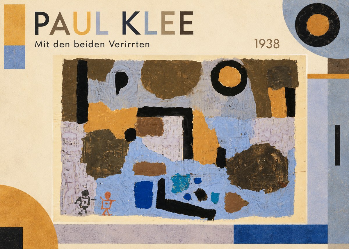 Paul Klee Mit Den Beiden Verirrten No1 - Poster
