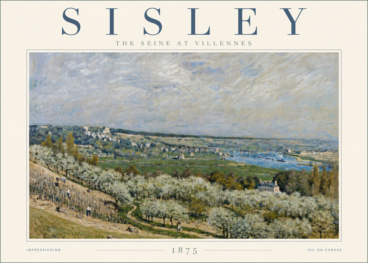 Sisley The Seine at Villennes No6 - Poster