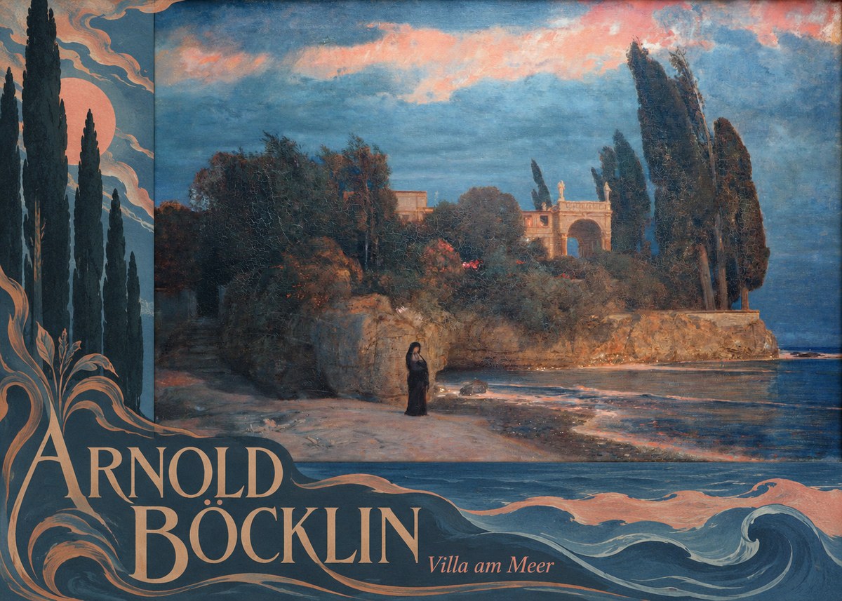 Arnold Böcklin Villa Am Meer No6 - Poster