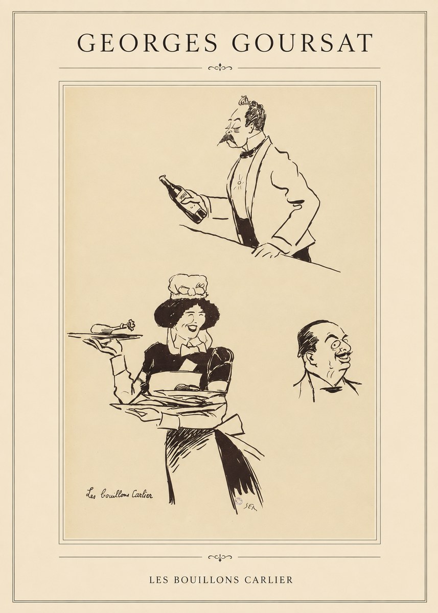Georges Goursat Les Bouillons Carlier I No1 - Poster