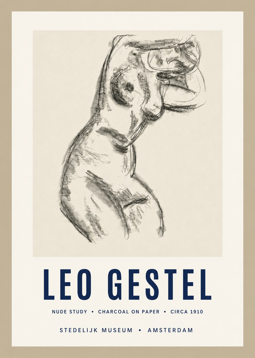 Leo Gestel Study of a Female Nude No3 - Poster