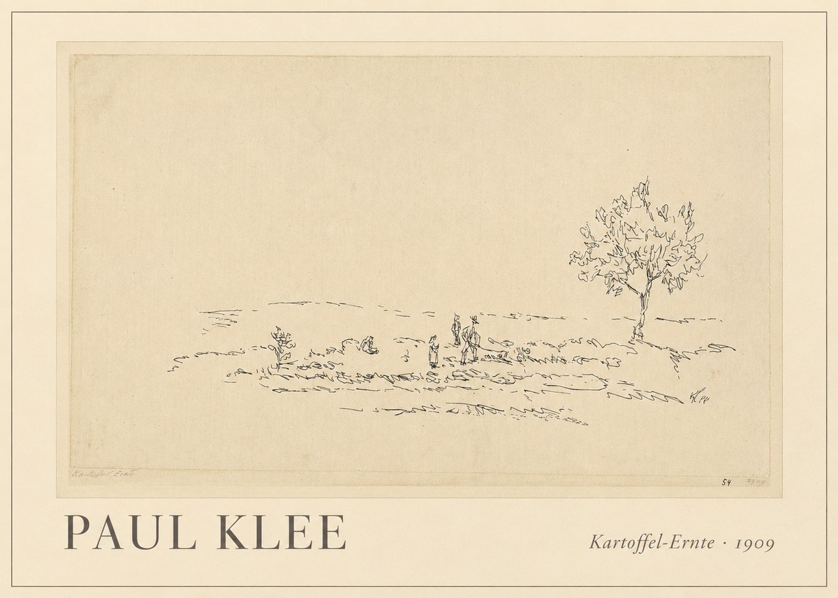 Paul Klee Kartoffel-ernte No1 - Poster