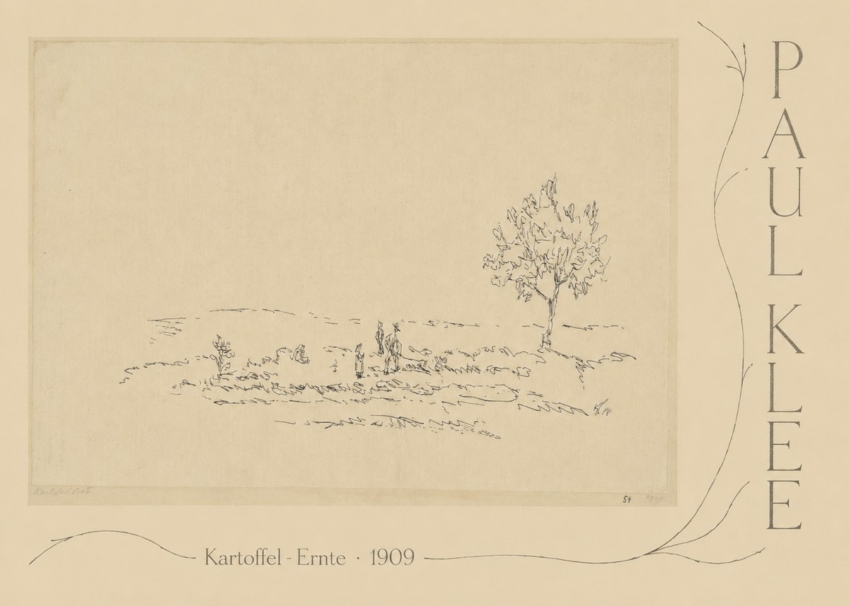 Paul Klee Kartoffel-ernte No5 - Poster