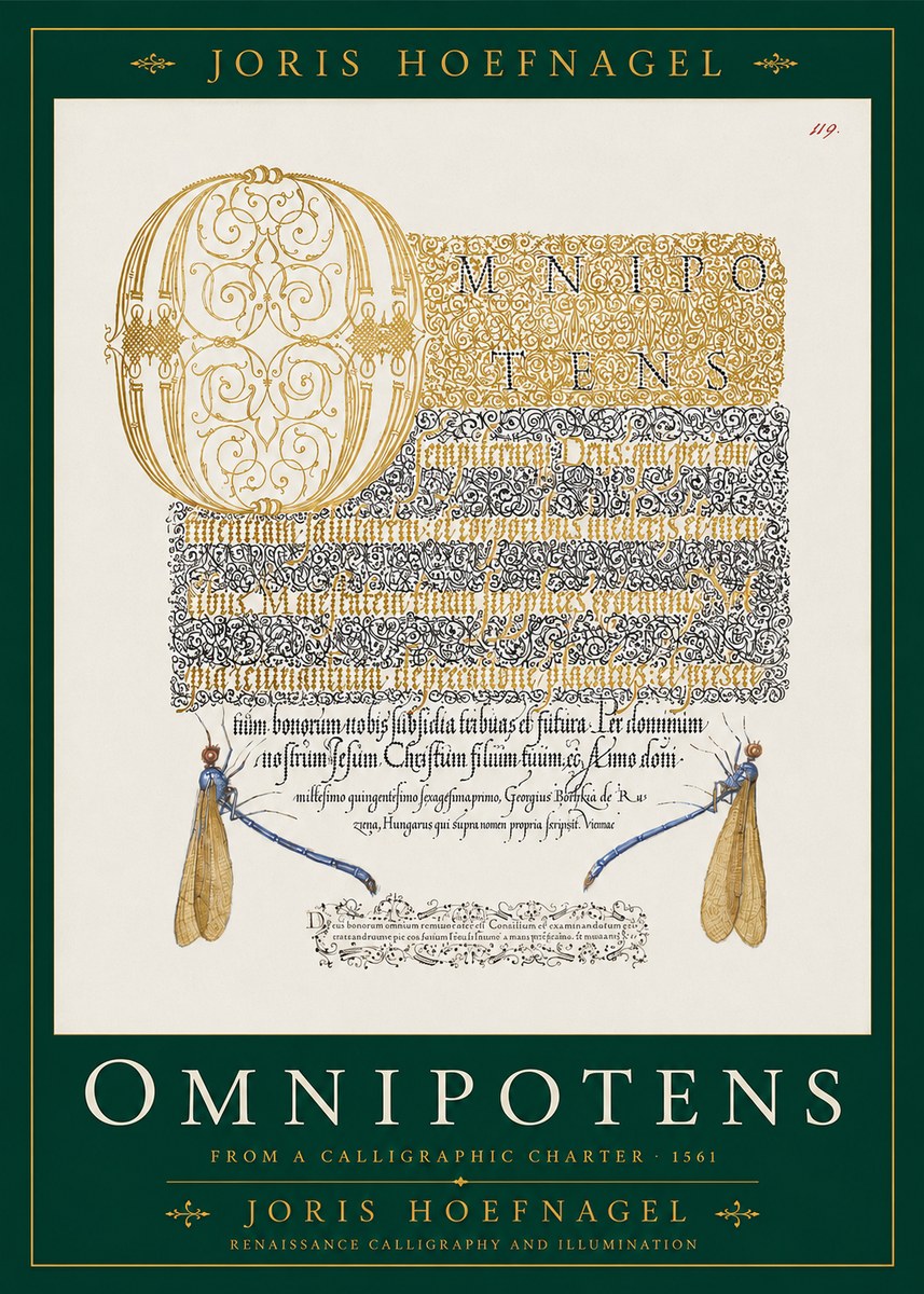 Joris Hoefnagel Omnipotens No2 - Poster