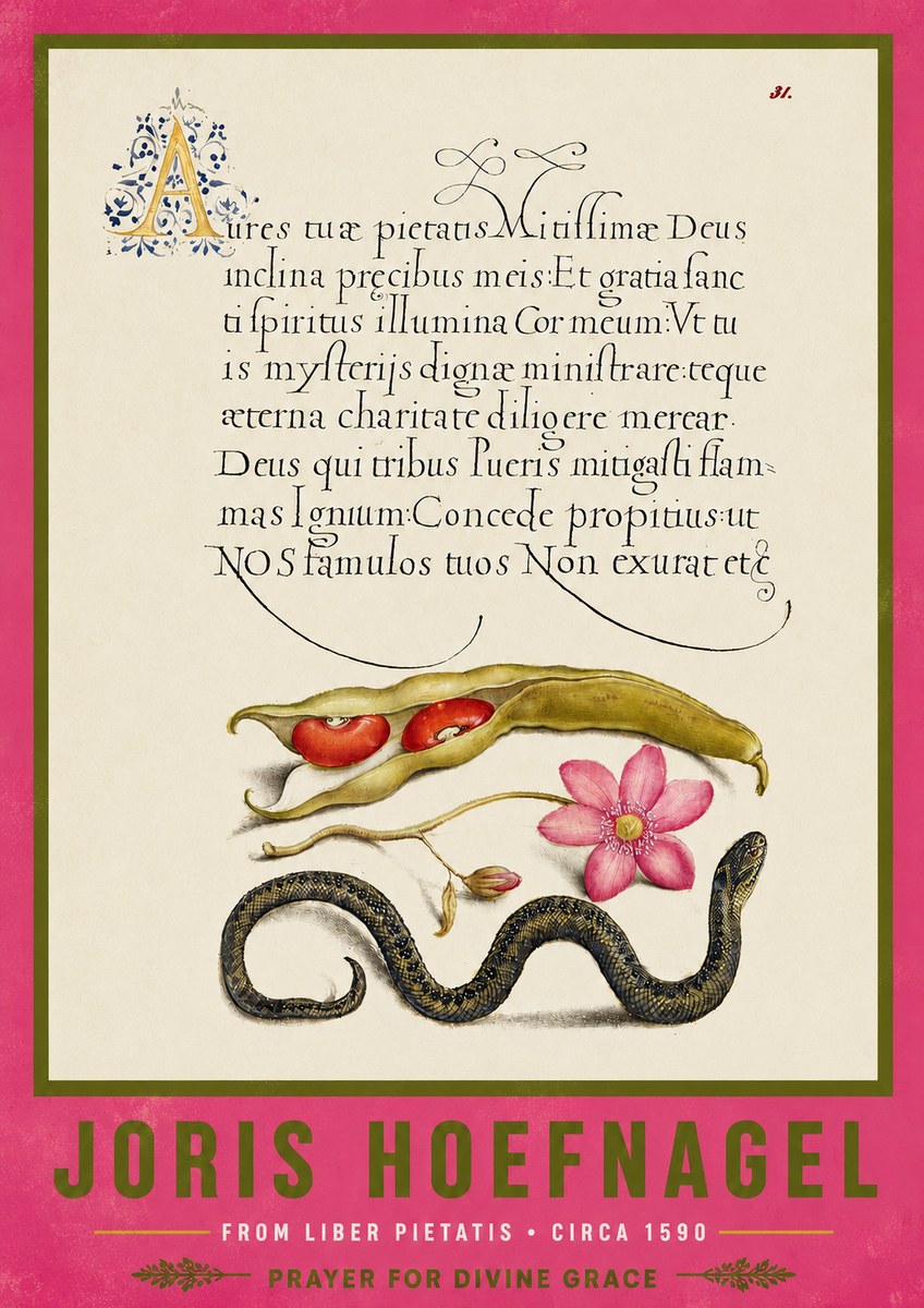 Joris Hoefnagel Prayer for Divine Grace No4 - Poster