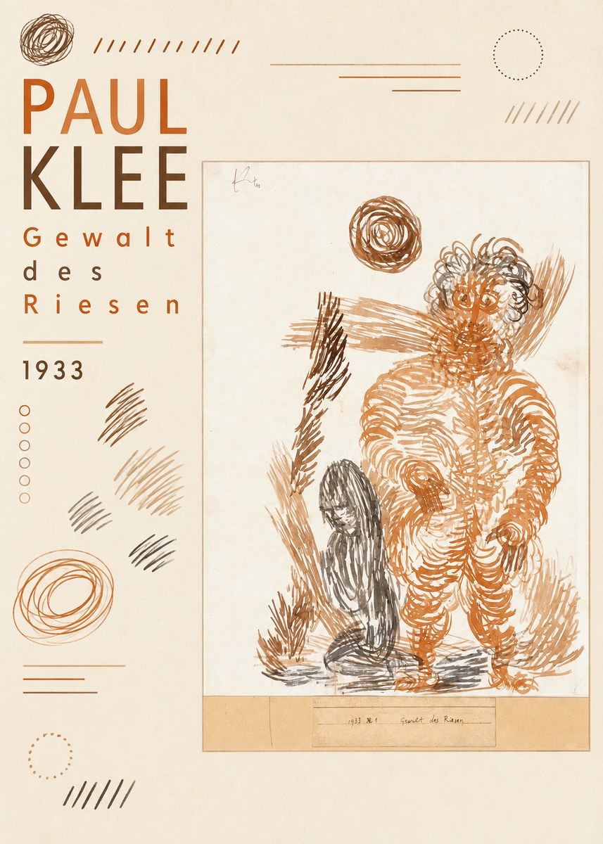 Paul Klee Gewalt Des Riesen I No6 - Poster
